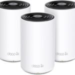 TP Link Deco XE75 Pro,Wi Fi 6E, AXE5400 Tri Band Whole Home AI-Driven Mesh System|6 GHz Band Access|5.4 Gbps Gigabit Speed|Coverage up to 7200 sq. ft.|Connect up to 200 Devices (3-Pack)