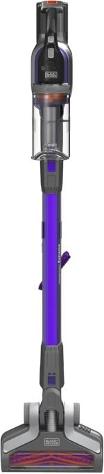 BLACK+DECKER 4-in-1 Cordless Stick Vacuum Cleaner, 18V, 1.5Ah Battery, 55-Minute Runtime, 38 Watts Suction, 650ml Dustbowl, Pet Vacuum, Lightweight, Easy Storage, Purple - BDPSE1815P-QW - Image 4