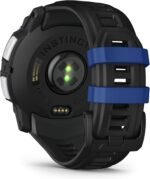 GARMIN Instinct® 3 –50 mm, Whitestone with Black/Bolt Blue Silicone Band | Solar Smartwatch with Unlimited Battery Life | Rugged Design, Built-in Flaslight,... - Image 3