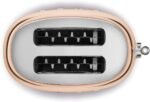 Smeg TSF01RGUK, 50's Retro Style 2 Slice Toaster,6 Browning Levels,2 Extra Wide Bread Slots, Defrost and Reheat Functions, Removable Crumb Tray,Rose... - Image 2