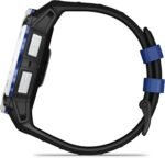 GARMIN Instinct® 3 –50 mm, Whitestone with Black/Bolt Blue Silicone Band | Solar Smartwatch with Unlimited Battery Life | Rugged Design, Built-in Flaslight,... - Image 2