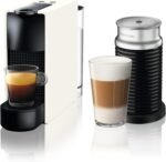 Nespresso Essenza Mini Coffee Machine Bundle with Aeroccino 3 by Nespresso - Classic White Design, Complete Brewing Solution, UAE Version