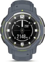 Garmin Instinct Crossover, Hybrid Rugged Smartwatch, Analogue Hands and Digital Display, Ultratough Design Features, Thermal and Shock Resistant, Up to 28 days battery life, Blue Granite