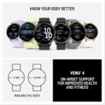 GARMIN Venu 4-45mm, Slate with Black | AMOLED GPS Smartwatch with Up to 12 Days of Battery Life | Advanced Health & Fitness Features | Bright LED Flashlight, Advanced Sleep Tracking - Image 2