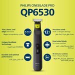 Philips OneBlade Pro QP6530/23 | Wet & Dry Use | Trim, Edge & Shave Any Length of Hair| 12-Length Precision Comb, Dual-Sided Blade | 90min Cordless Use - Image 5