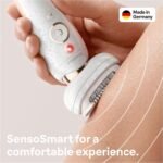 Braun Silk-épil 9 Flex Epilator, Flexible Head for Easier Hair Removal with Ladies Electric Shaver and Trimmer, Gifts for Women, UK 2 Pin Plug, 9-020, White/Gold - Image 2