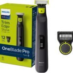Philips OneBlade Pro QP6530/23 | Wet & Dry Use | Trim, Edge & Shave Any Length of Hair| 12-Length Precision Comb, Dual-Sided Blade | 90min Cordless Use
