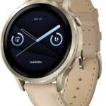 GARMIN Venu 4-41mm, Light Sand Leather | AMOLED GPS Smartwatch with Up to 10 Days of Battery Life | Advanced Health & Fitness Features | Bright LED Flashlight, Advanced Sleep Tracking