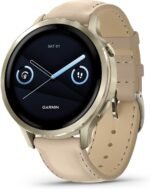 GARMIN Venu 4-41mm, Light Sand Leather | AMOLED GPS Smartwatch with Up to 10 Days of Battery Life | Advanced Health & Fitness Features | Bright LED Flashlight, Advanced Sleep Tracking