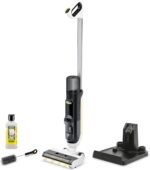 Karcher FCV 3 Wireless 3-in-1 Wet & Dry Vacuum cleaner with 3 Cleaning Modes, Drying, Wet and Power Modes, Battery Life: Approx. 30 Minutes, 800ml Fresh Water Tank Capacity For Hard Floors & Carpet